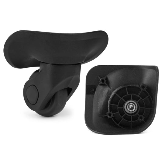 2 Pack Luggage Wheels Replacement For Suitcase Roller Trolley Caster Set Includes Screws Not Universal Check Wheel Shape Size And Hole Pitch To Ensure Precise Fit And Smooth Rolling For Travel Luggage In Cars Airports And On Bumpy Roads