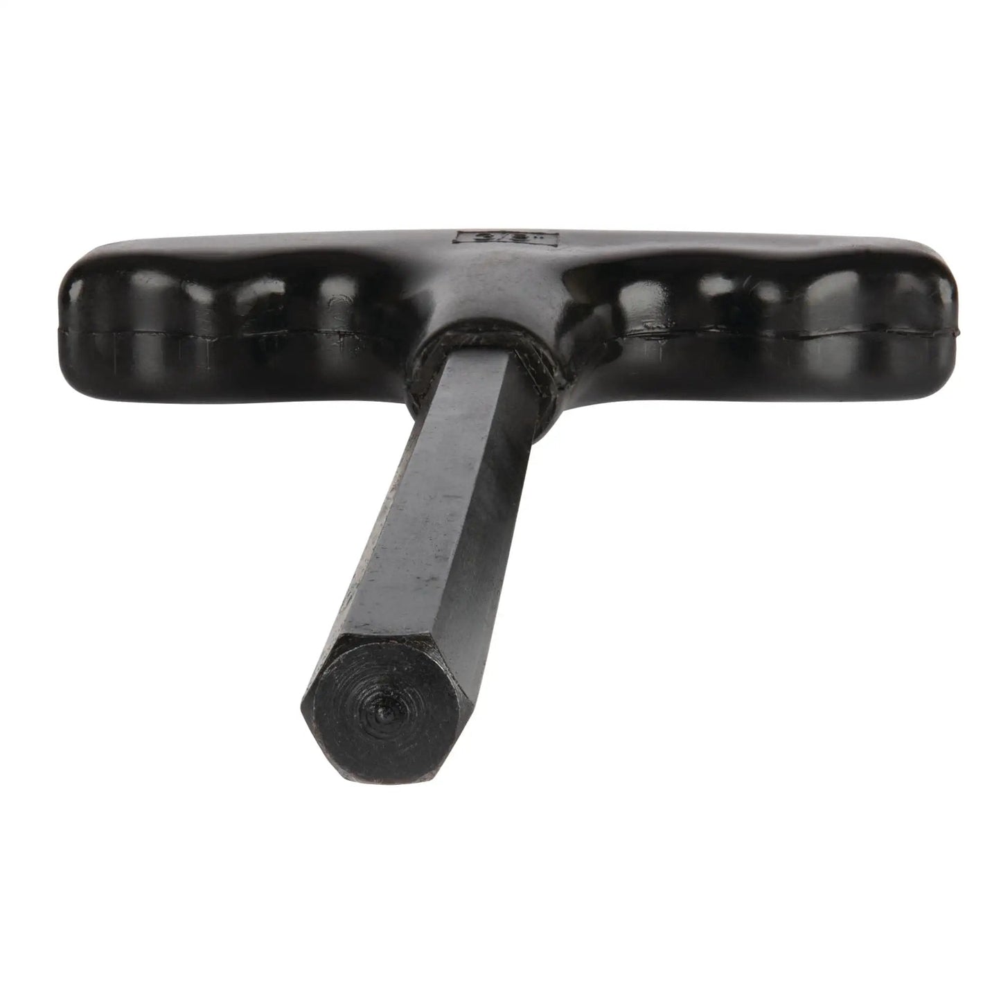 Front view of SAE T Handle Allen Wrench Set with heat treated alloy steel shaft and comfortable plastic grip