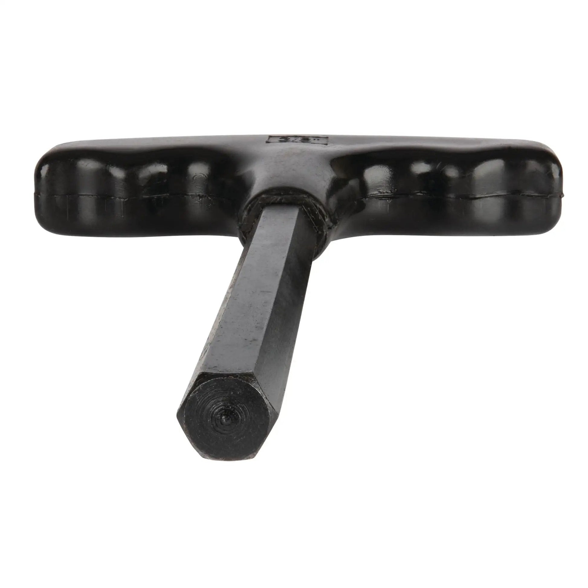 Front view of SAE T Handle Allen Wrench Set with heat treated alloy steel shaft and comfortable plastic grip