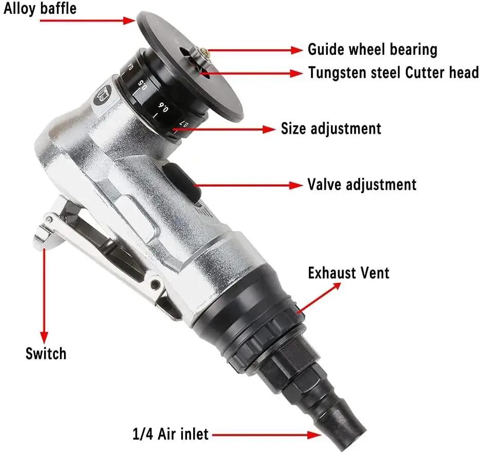 Mini Pneumatic Chamfering Tool For Metal Beveling All In One Deburring Cutter With Replaceable C And R Blades Bearings 5 Speed