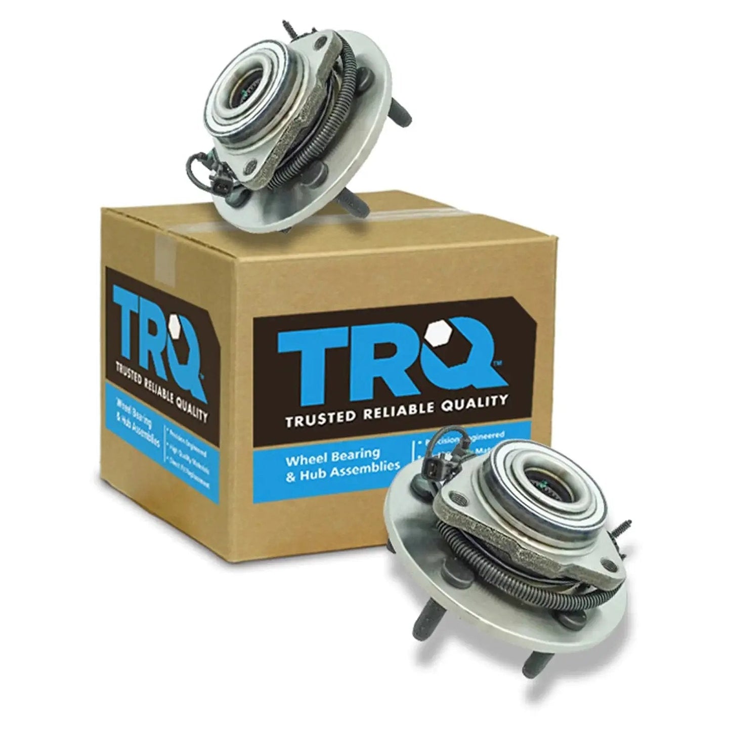 Front Left And Front Right Wheel Bearing And Hub Assembly Set For 2012 To 2018 Dodge Ram 1500 And 2019 To 2022 Ram 1500 Classic Two Piece Kit