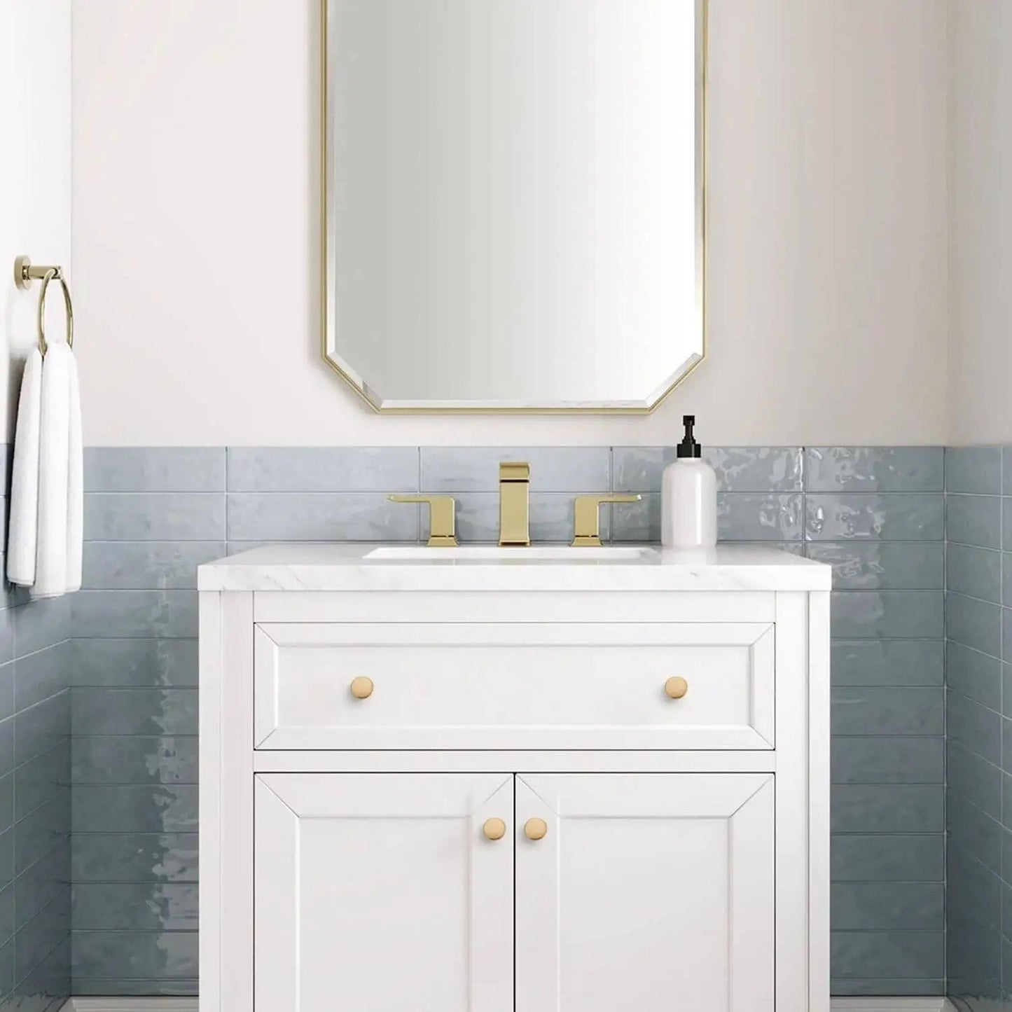 Bathroom vanity with Solid Round Kitchen Cabinet Knobs 30 Pack Single Hole Pulls In Champagne Bronze Oil Rubbed Finish For Cabinets