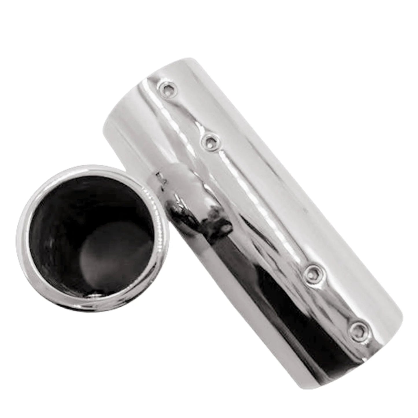 316 Stainless Steel Marine Straight Pipe Fittings 2 Pack for 25mm and 1 Inch OD Tubes, durable boat hardware couplers