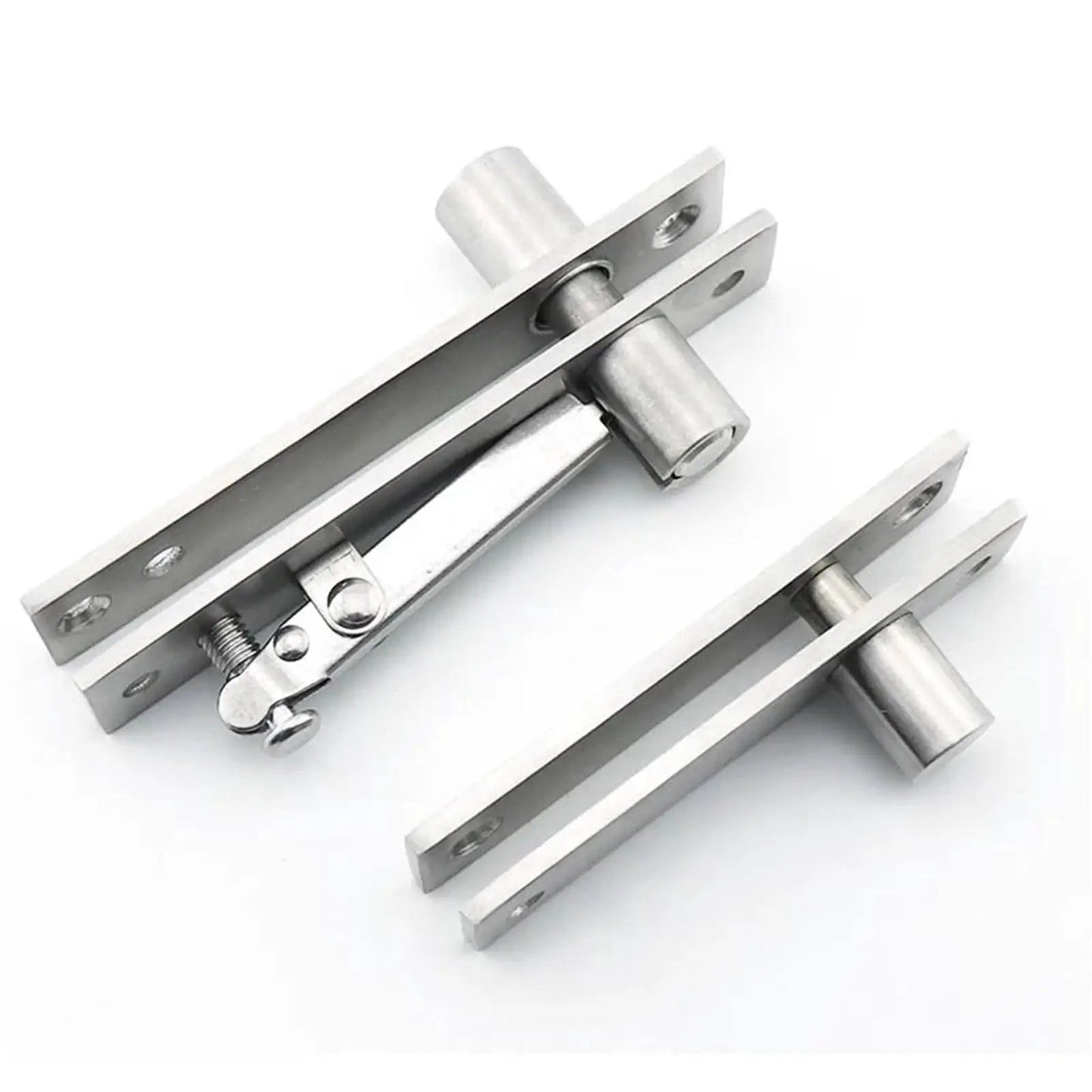 360 Degree Stainless Steel Swing Door Pivot Hinge for Concealed Bookcase and Secret Door 360 Rotating Hinge for Hidden Wall Cabinets.