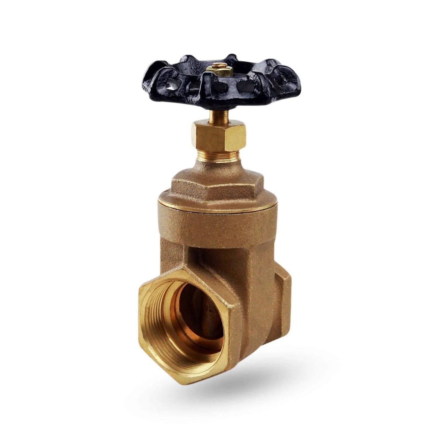 Heavy Duty Gate Valve With Wheel Handle 429U224 Midline Valve Lead Free Cast Brass Water Shutoff For 2 Inch FIP Connections 200 WOG 180F