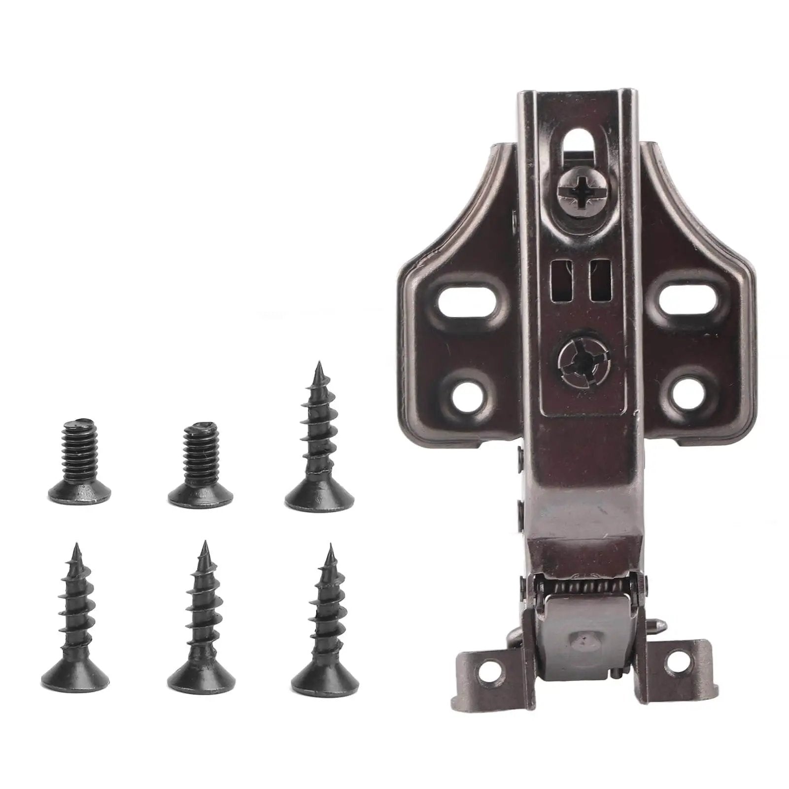 Soft Closing Hinges For Aluminum Frame Cabinets And Glass Doors With Adjustable Enlarged Base And Thickened Boost Arm For Smooth Cushioning No Slam Operation, Compatible With 19 To 24mm Frames And 14 To 21mm Wood Thickness Yosoo, visible with accompanying screws