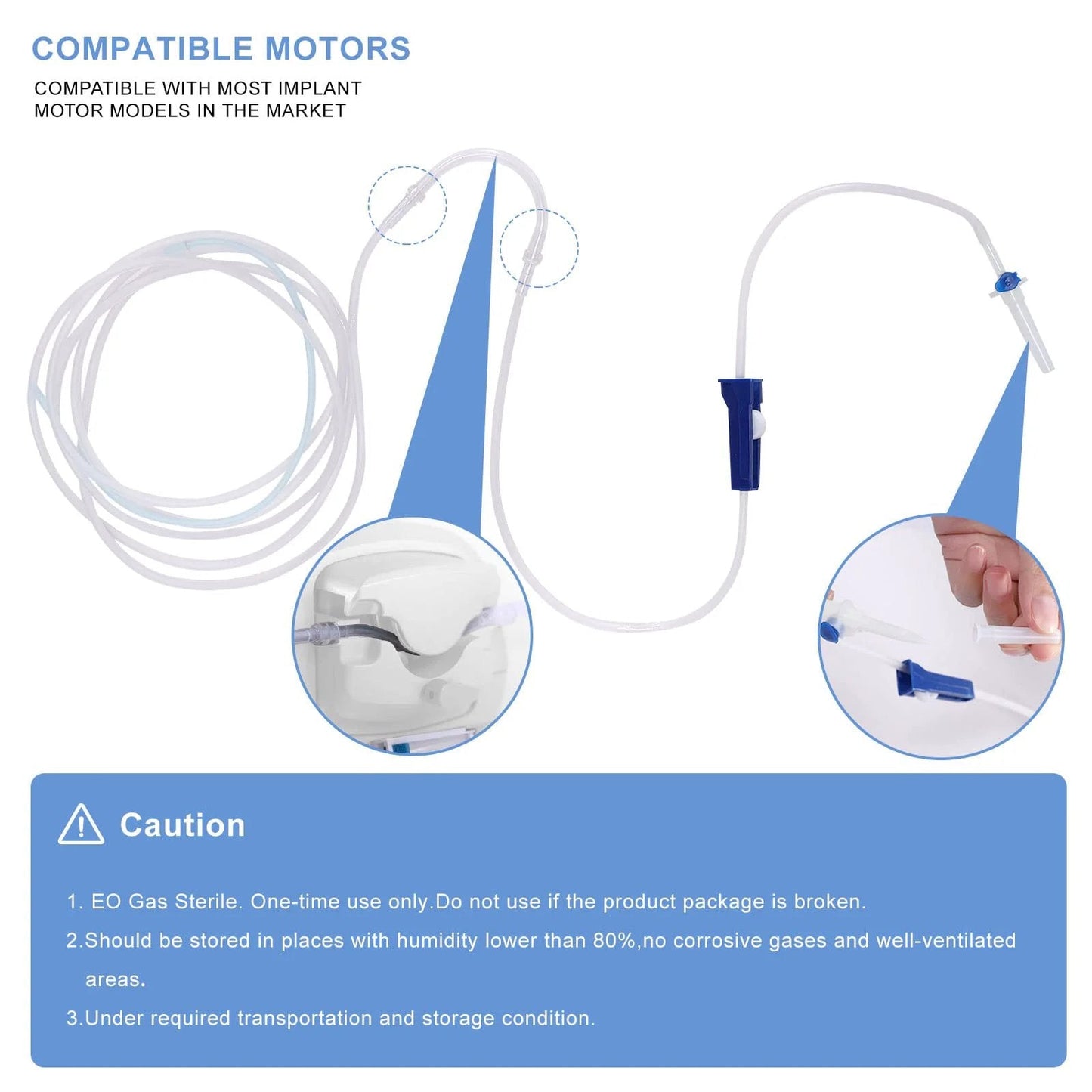 Dental Implant Irrigation Tubing Disposable Sterile Packaged Tubes For W H Compatible Dental Equipment Pro Grade Flexible