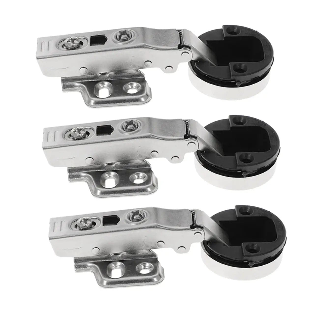 Three Pack Hydraulic Damping Cabinet Hinges With Soft Close For Kitchen And Shower Cabinets Heavy Duty Glass Door Displays