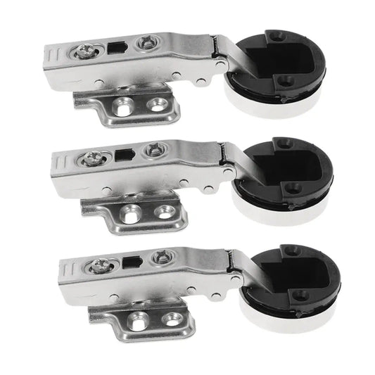Three Pack Hydraulic Damping Cabinet Hinges With Soft Close For Kitchen And Shower Cabinets Heavy Duty Glass Door Displays