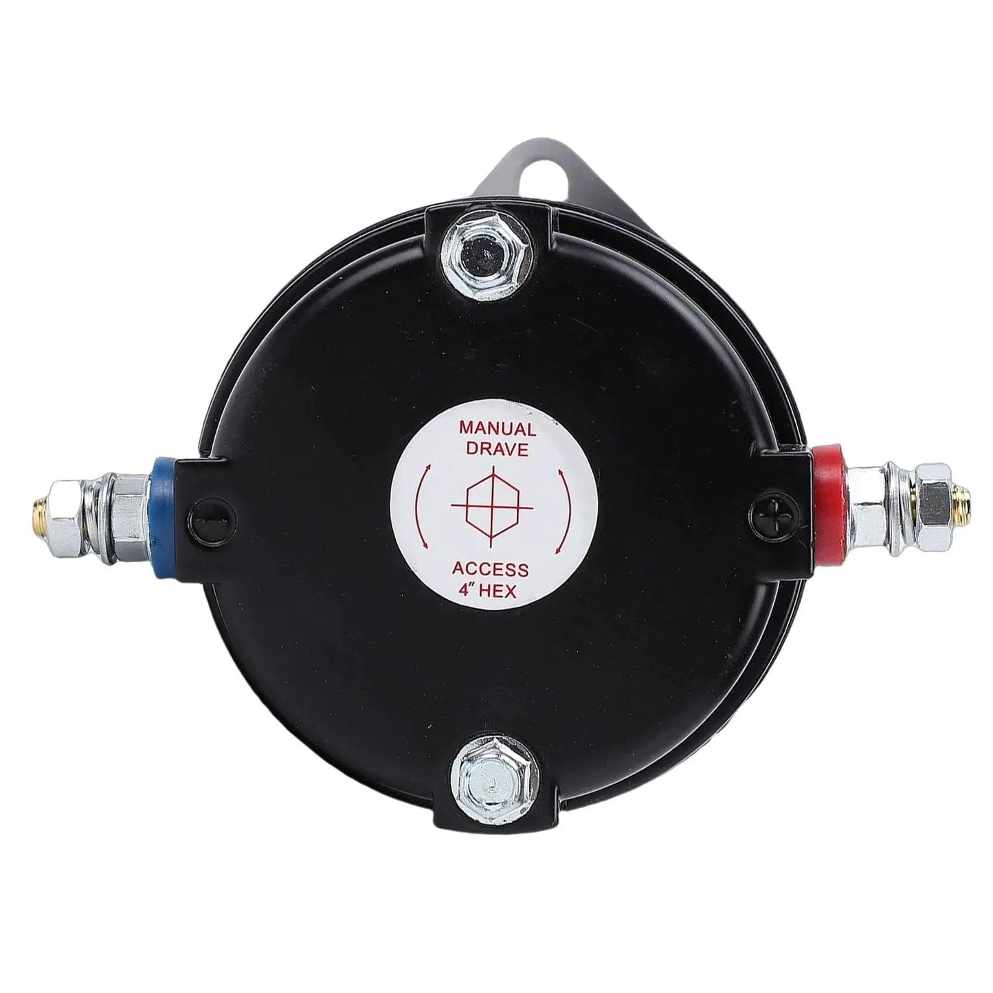 RV Leveling System Hydraulic Pump Motor OE Spec Replacement 414850 286722, front view with manual drive access