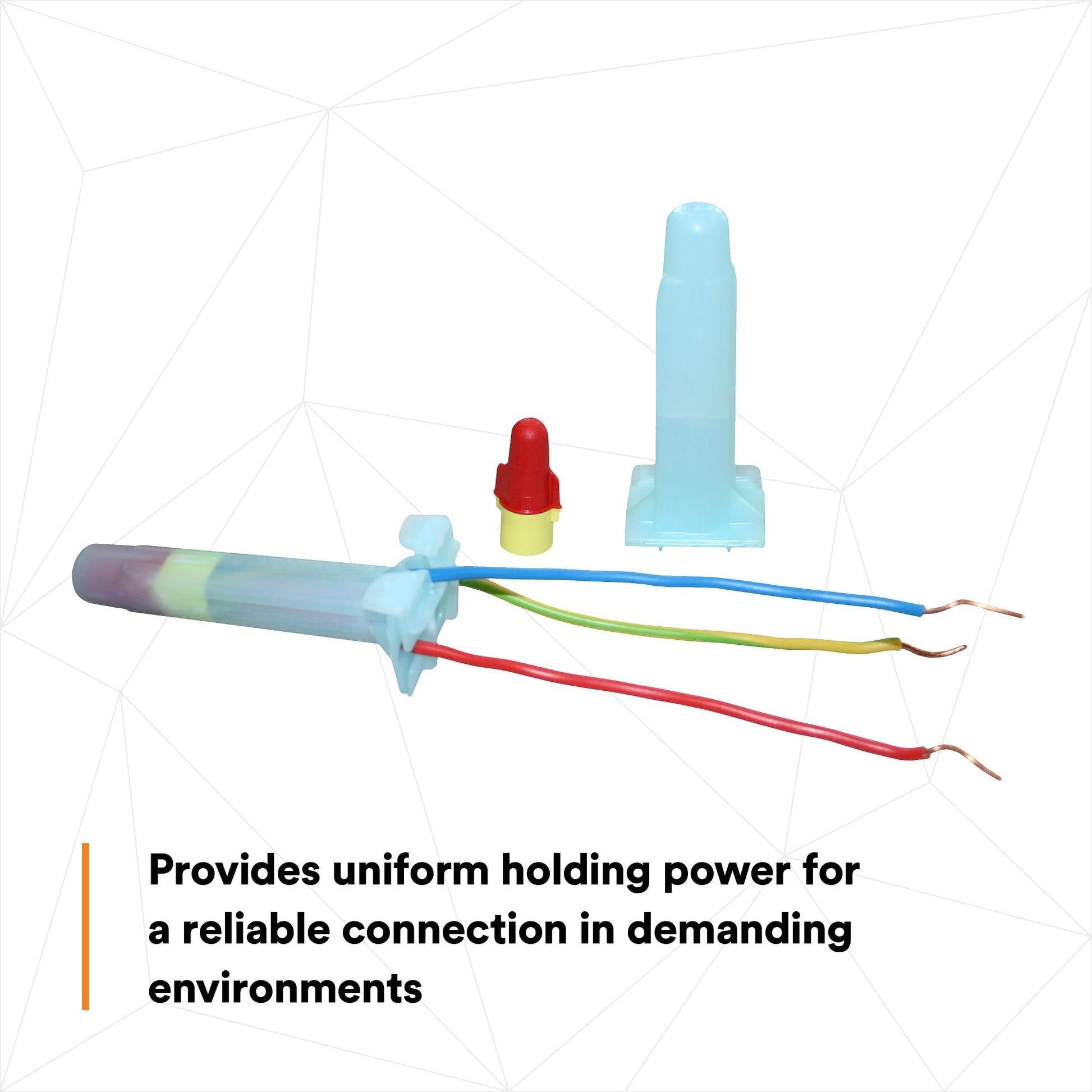 Direct Bury Splice Kit For UF Cable DBR Y6 18-10 AWG with exposed wires and connectors displayed on a white background