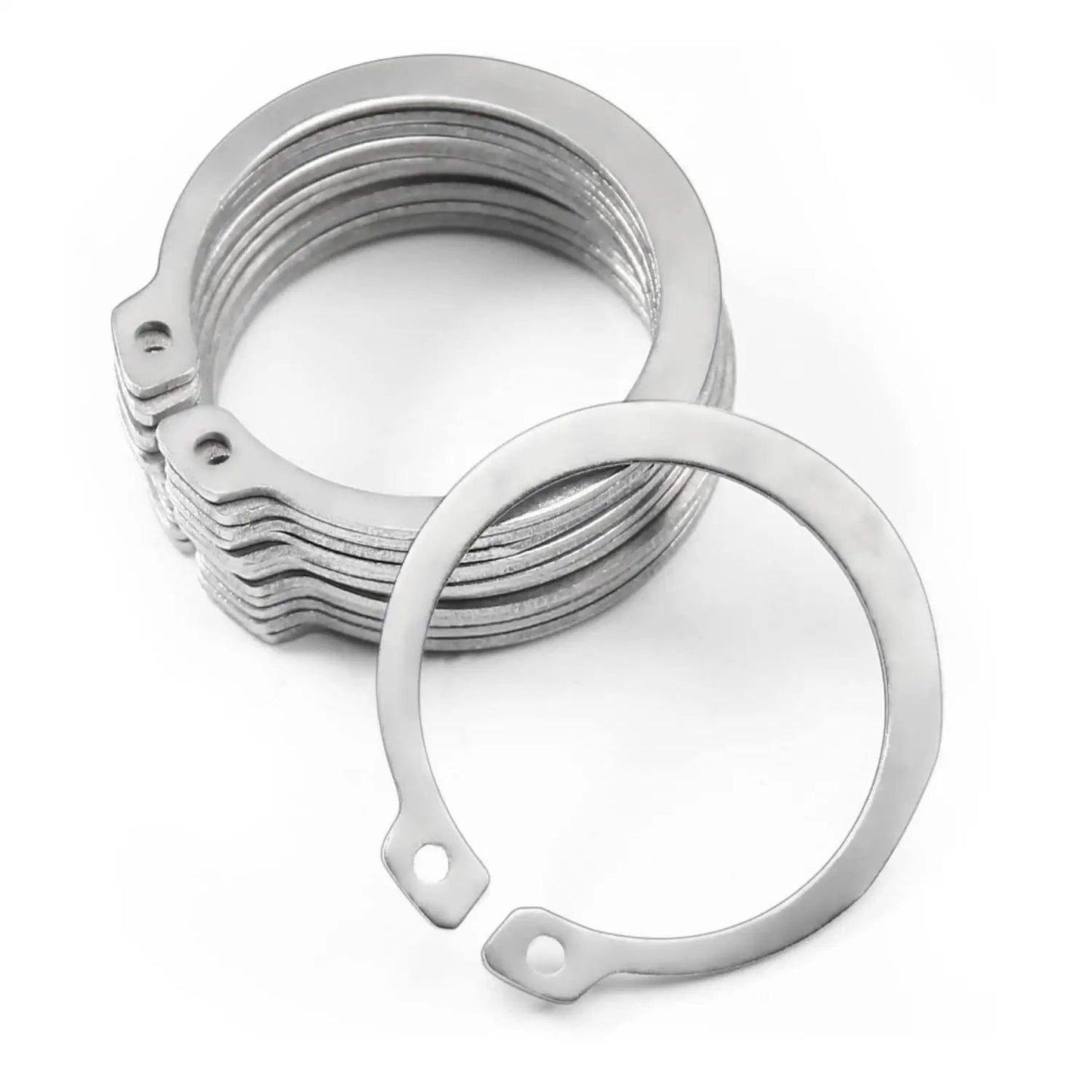 46mm External Circlips OD 304 Stainless Steel C Clip Retaining Rings Pack Of 20 For Automobiles Valves Bearings And Electrical Systems High Tensile Strength Rust Resistant Easy Install