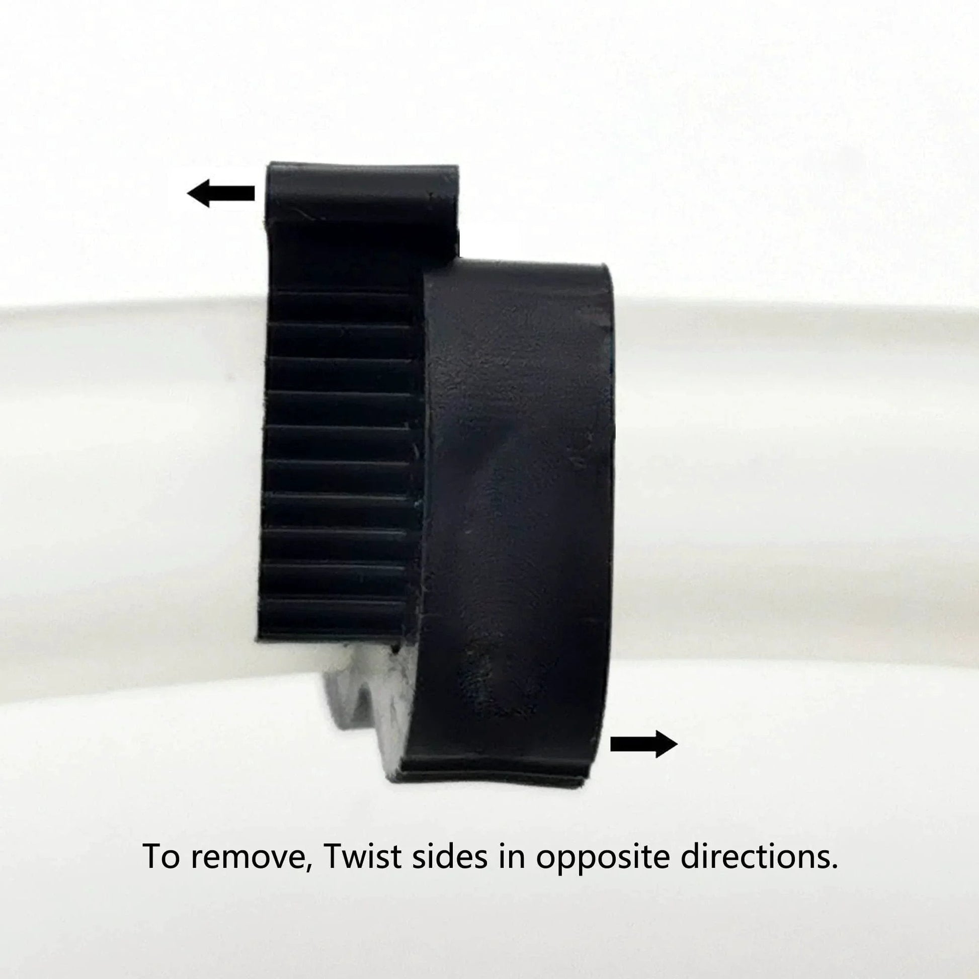 Double Gripping Nylon Hose Clamps With Snap Grip For Ultra Secure Low Pressure Hose Connections side view on hose