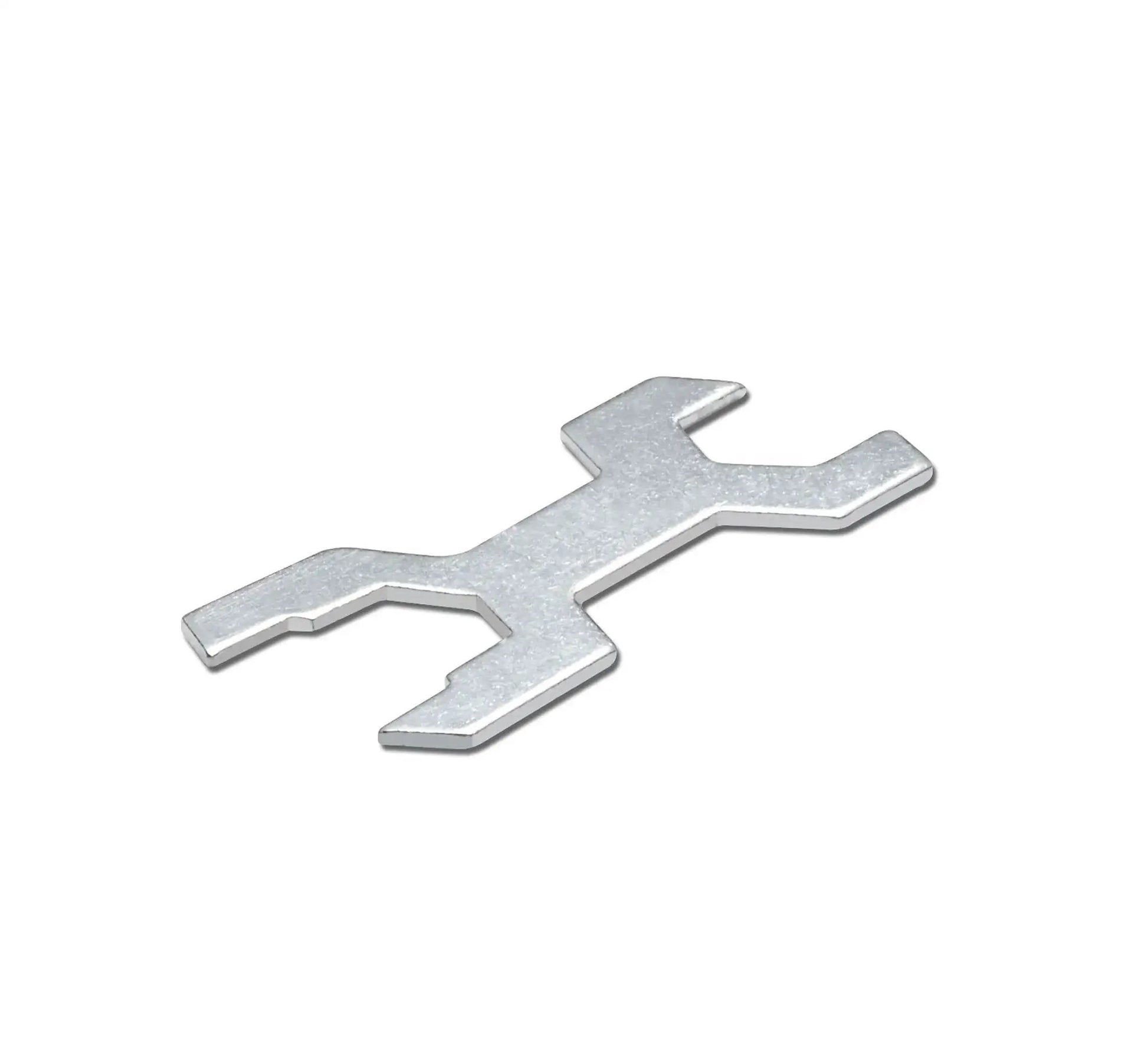Metal adapter for Caster Wheels Kit For Wire Shelving 4 Inch Diameter By 1 Inch Wide Casters with Two Locking Brakes and Two Non Locking Brakes.