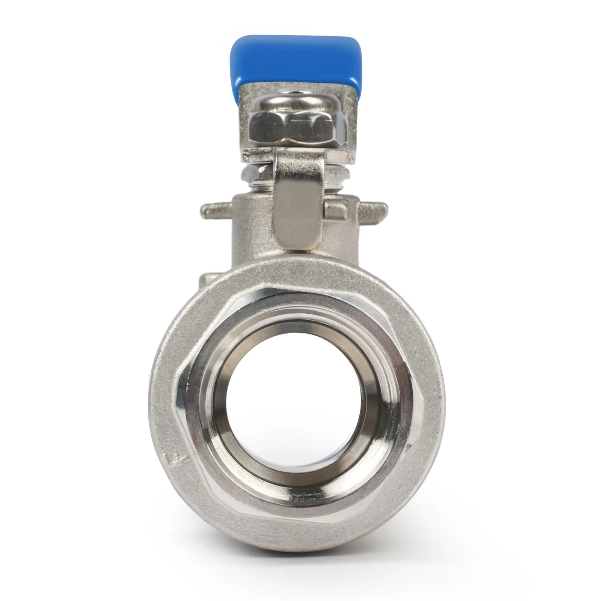 Front view of Three Quarters Inch Ball Valve Built Tough With Full Port 316 Stainless Steel Heavy Duty Corrosion Resistant 1000 WOG NPT Female