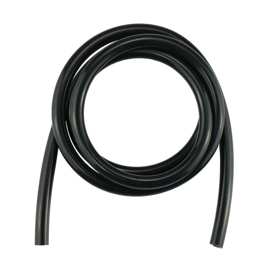 5 Feet Long 5 Mm ID High Temperature Silicone Vacuum Tubing Hose Black Beefy Reinforced For Air And Fluids, 43 PSI Working Pressure, Burst 100 PSI At High Temp And 130 PSI At Room Temp, Temp Range Minus Forty Fahrenheit To Four Hundred Twenty Eight