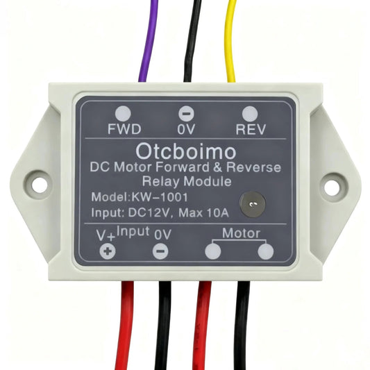 12V DC Motor Reversing Switch With Forward And Reverse Control 10A Manual Switch Relay Controller For Linear Actuators Winches Solenoids And DIY Motor Projects