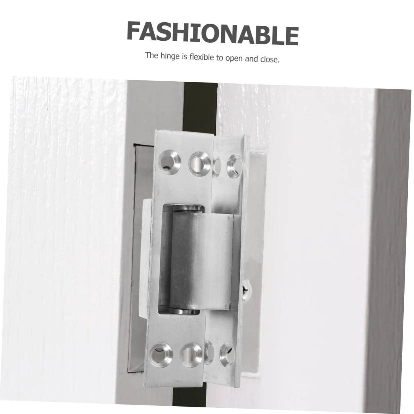 Sturdy Invisible Hinge For Secret Door And Hidden Cabinet Heavy Duty Metal Barn Door Hinge For Residential And Commercial Use Replacement Hinges High Load Bearing Yardenfun, installed view