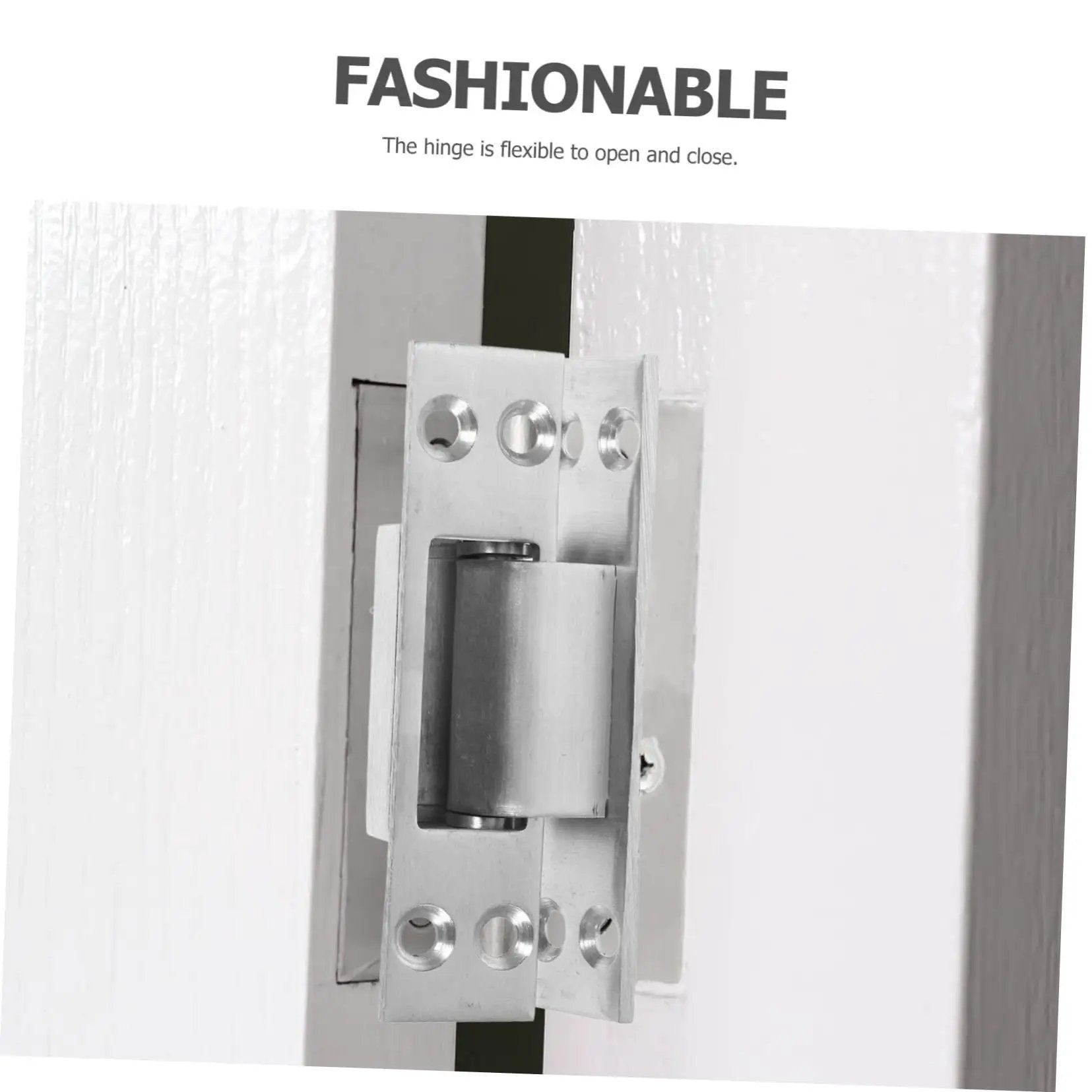Sturdy Invisible Hinge For Secret Door And Hidden Cabinet Heavy Duty Metal Barn Door Hinge For Residential And Commercial Use Replacement Hinges High Load Bearing Yardenfun, installed view