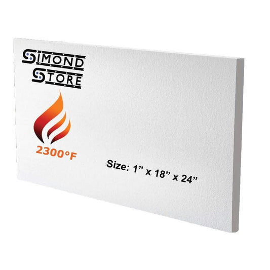 Ceramic Fiber Insulation Board 2300F 1 Inch By 18 Inch By 24 Inch For Wood Stoves Fireplaces Furnaces Forges Kilns Boilers Pizza Ovens