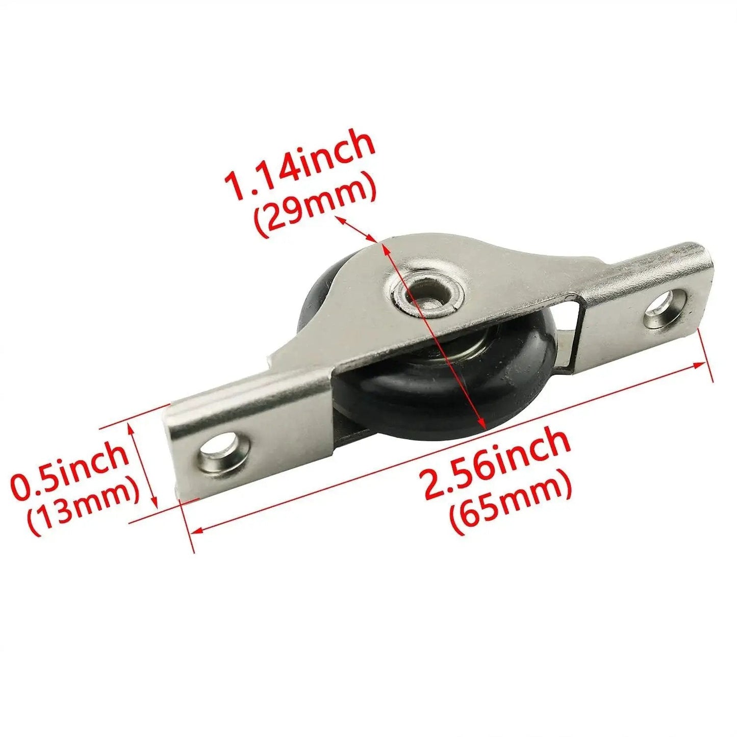 2 Pcs Nylon Wheel Sliding Door Roller 29mm Diameter With Stainless Steel Shell And Screws Black Window Weight Pulley