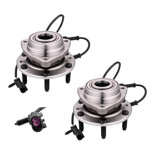 Front Wheel Hub Bearing Assembly Replacement For 2002 2009 Chevrolet Trailblazer And Related GM SUVs Pair Of 2 with connectors