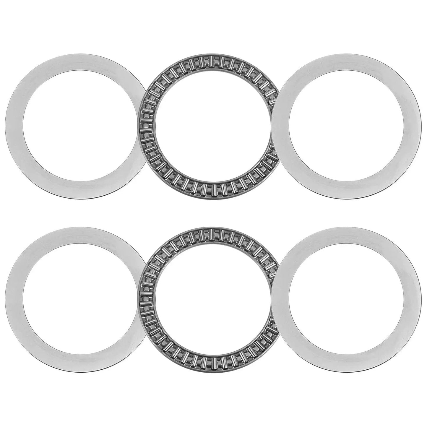 Thrust Needle Roller Bearing Set With Washers AXK75100 75mm Bore 100mm OD 4mm Thick 2 Pieces Built For Heavy Loads