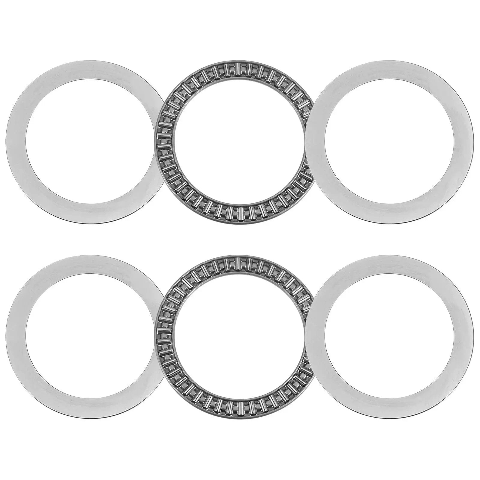 Thrust Needle Roller Bearing Set With Washers AXK75100 75mm Bore 100mm OD 4mm Thick 2 Pieces Built For Heavy Loads