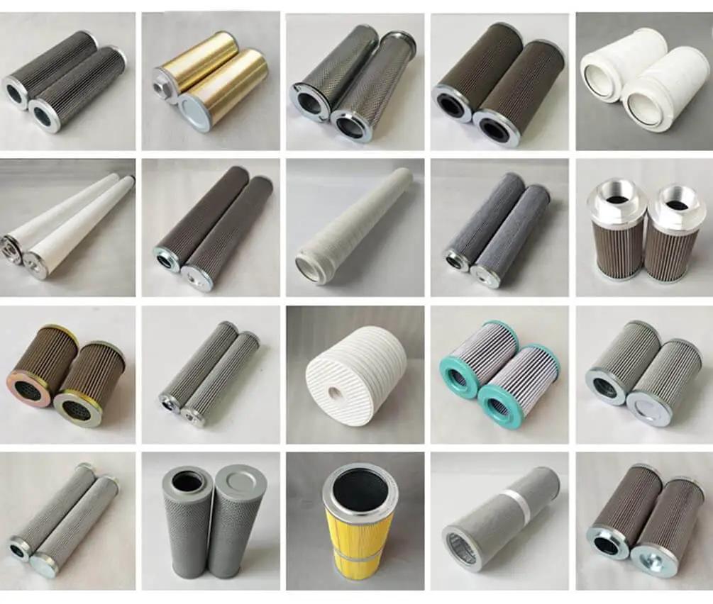 Various industrial filter elements including single hydro filter element R928025343 replacement compatible with Rexroth systems.