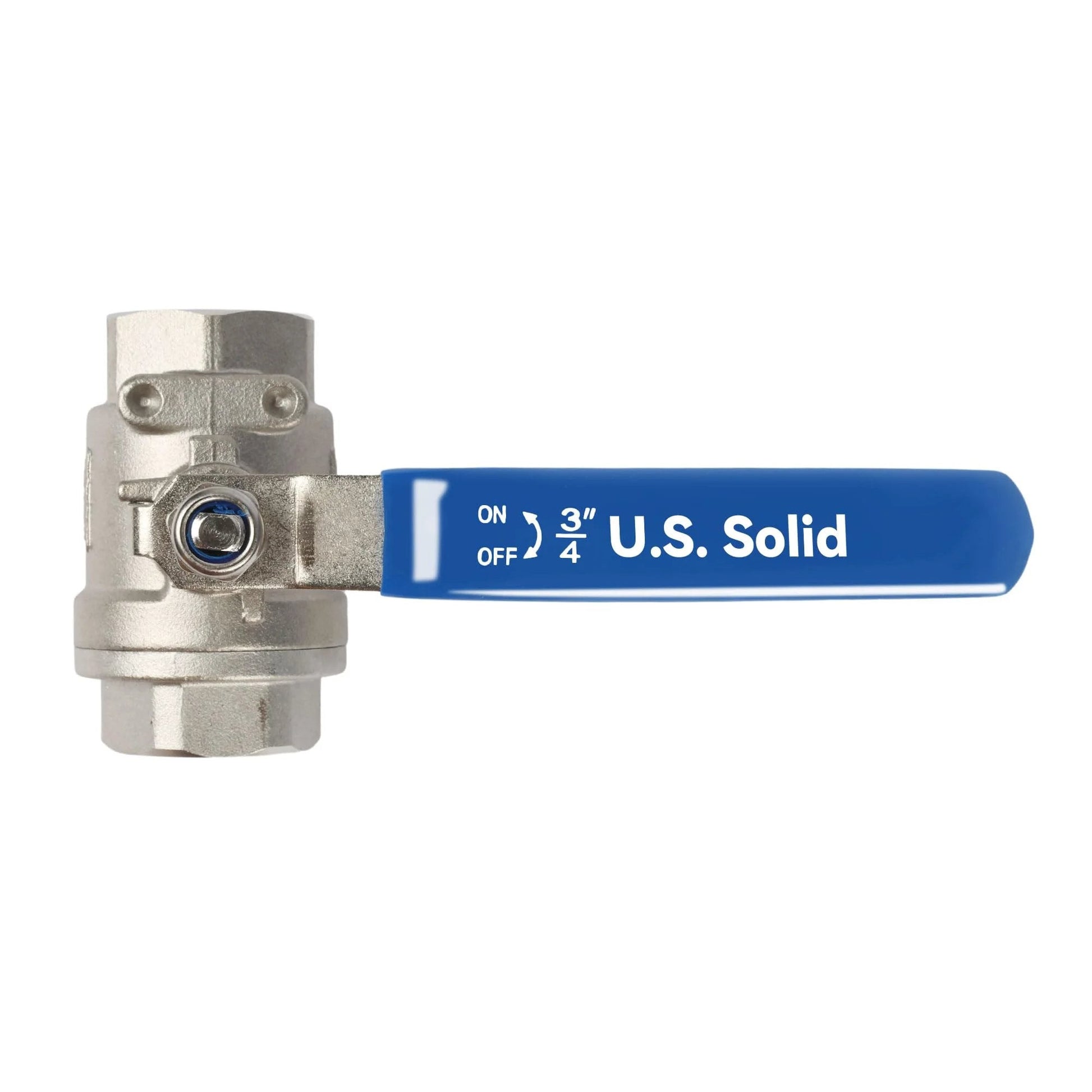Side view of Three Quarters Inch Ball Valve Built Tough With Full Port 316 Stainless Steel Heavy Duty Corrosion Resistant 1000 WOG NPT Female
