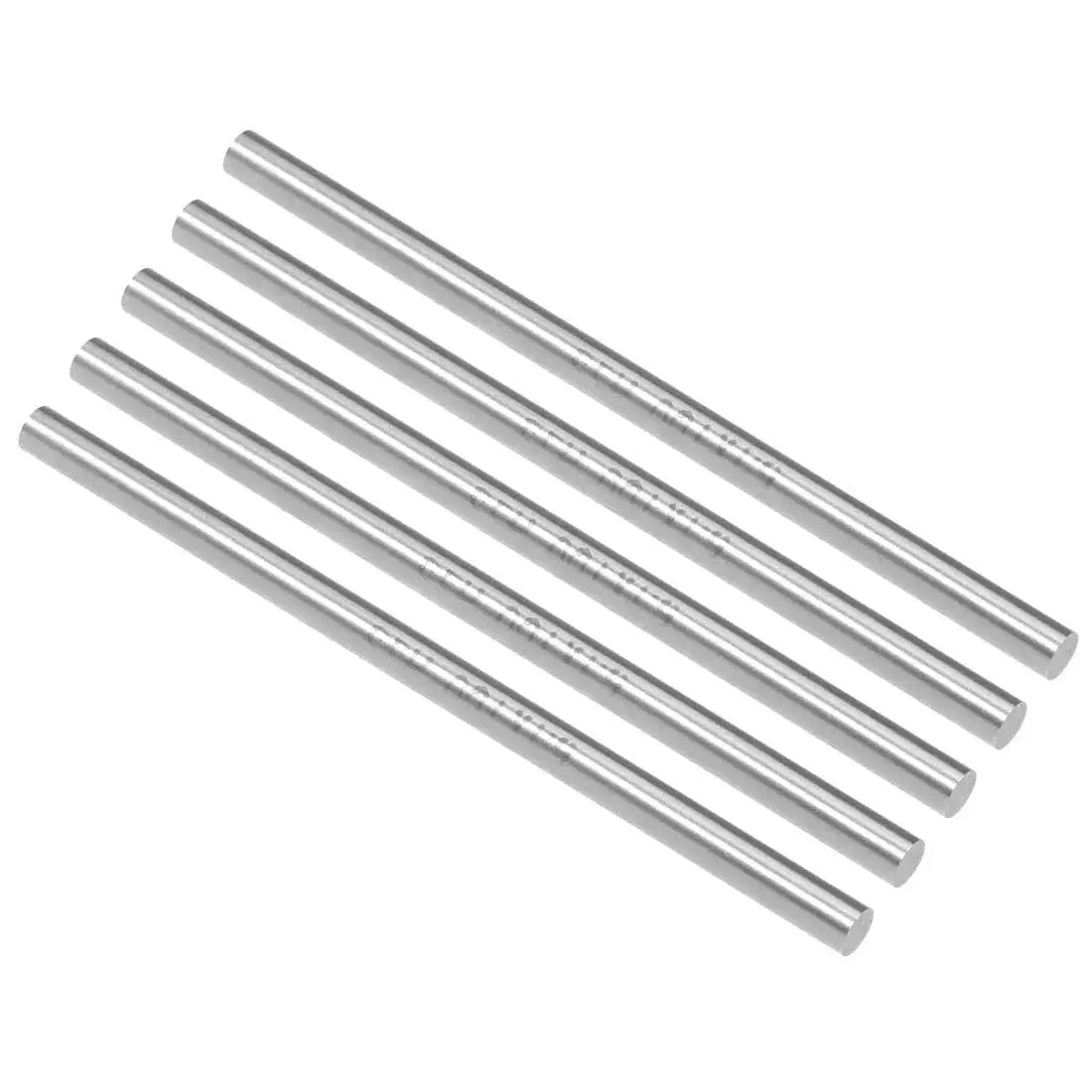 5.1mm Round High Speed Steel HSS Lathe Bar Stock, 100mm Long, Set of 5 for shaft gear drill lathe boring machine turning