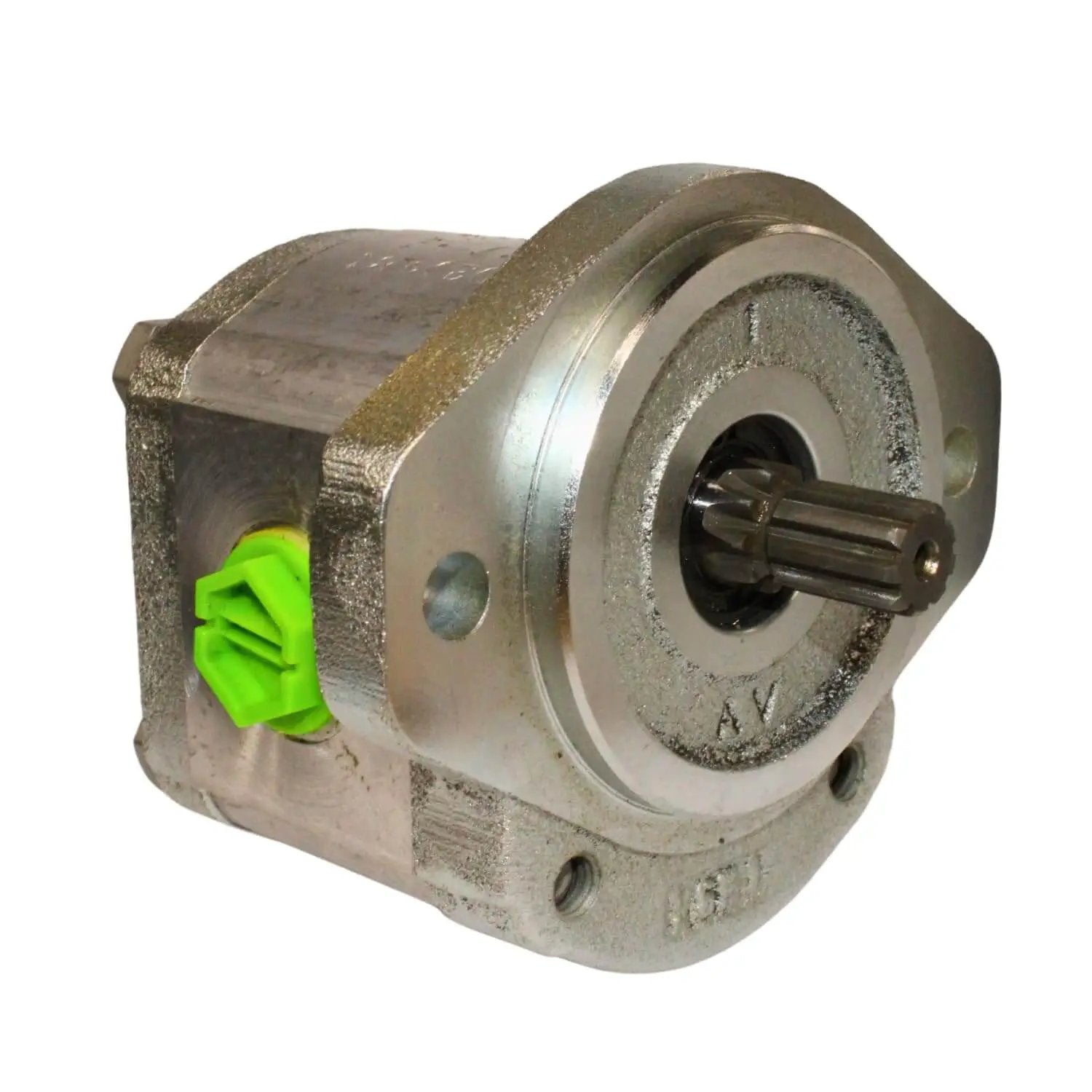 Replacement for Bosch Rexroth 9510290001, single direct-fit axial piston hydraulic assembly with sealed ball bearing, side view