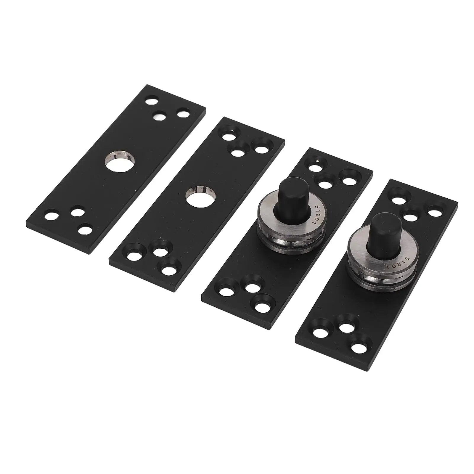 Pivot Hinge For Hidden Doors And Bookcases, 360 Degree Rotation, Heavy Duty Stainless Steel Concealed Door Hinge shown uninstalled