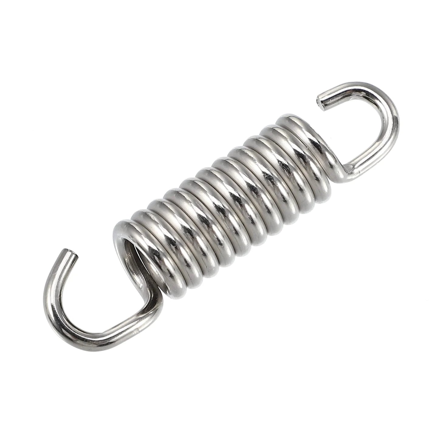 Universal Stainless Steel Exhaust Pipe Spring 43mm And 1.69 Inch Two Pack For Motorcycles Scooters And ATVs With Swivel Hook Design