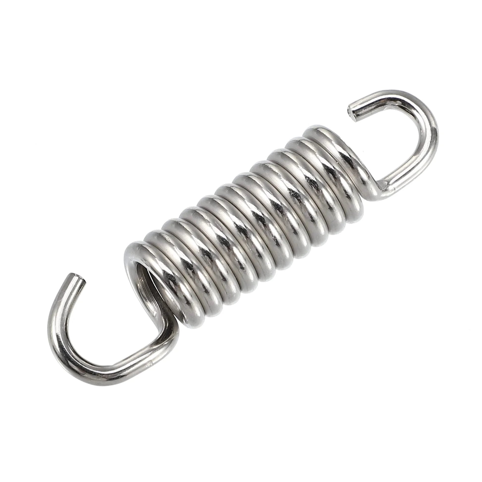 Universal Stainless Steel Exhaust Pipe Spring 43mm And 1.69 Inch Two Pack For Motorcycles Scooters And ATVs With Swivel Hook Design