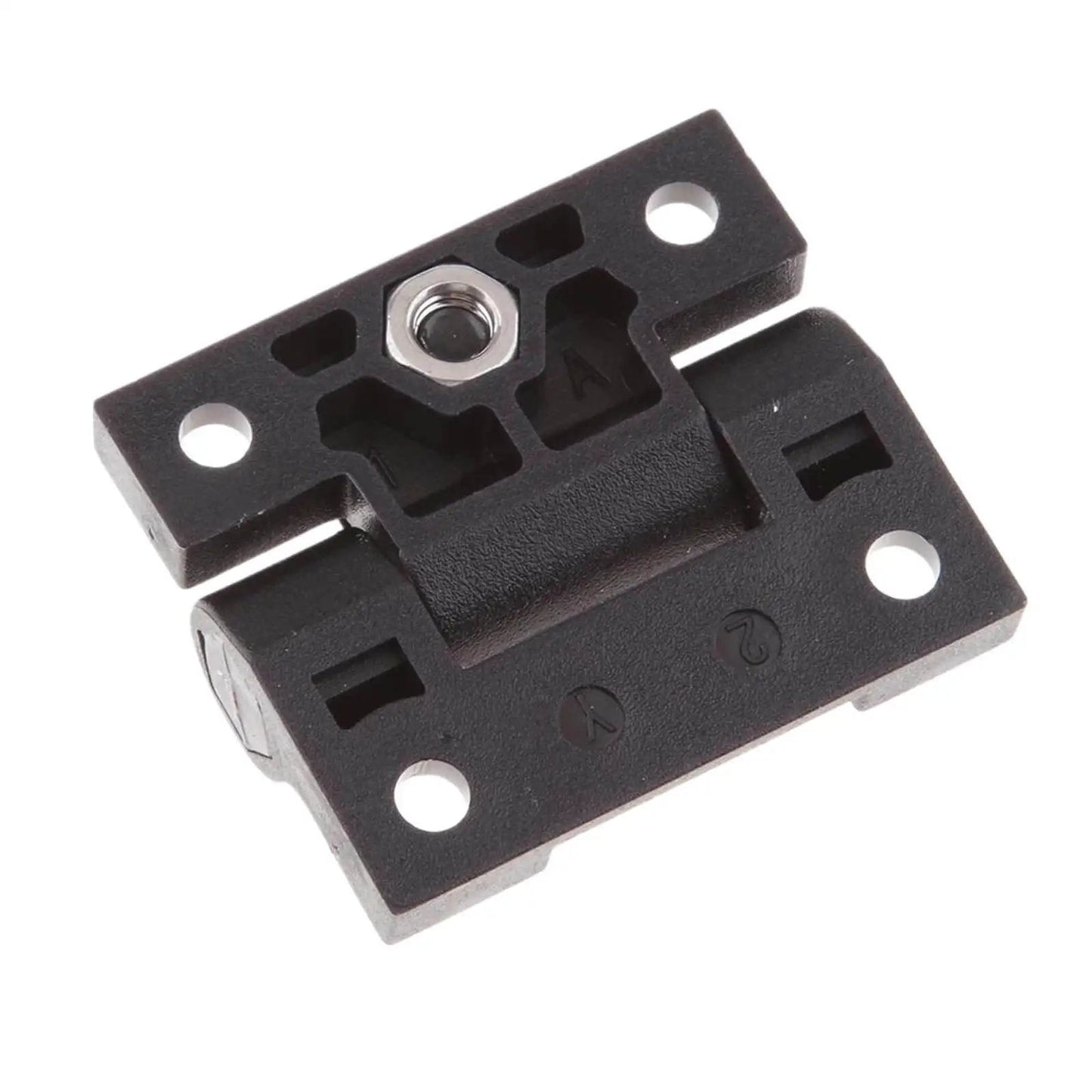 Black Adjustable Torque Door Hinges 4 Hole Sliding Bearing Hardware