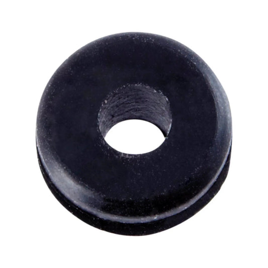 Rubber Grommet One Eighth Inch Internal Diameter, Eleven Thirty Second Inch Outer Diameter, Three Sixteenth Inch Thick Black