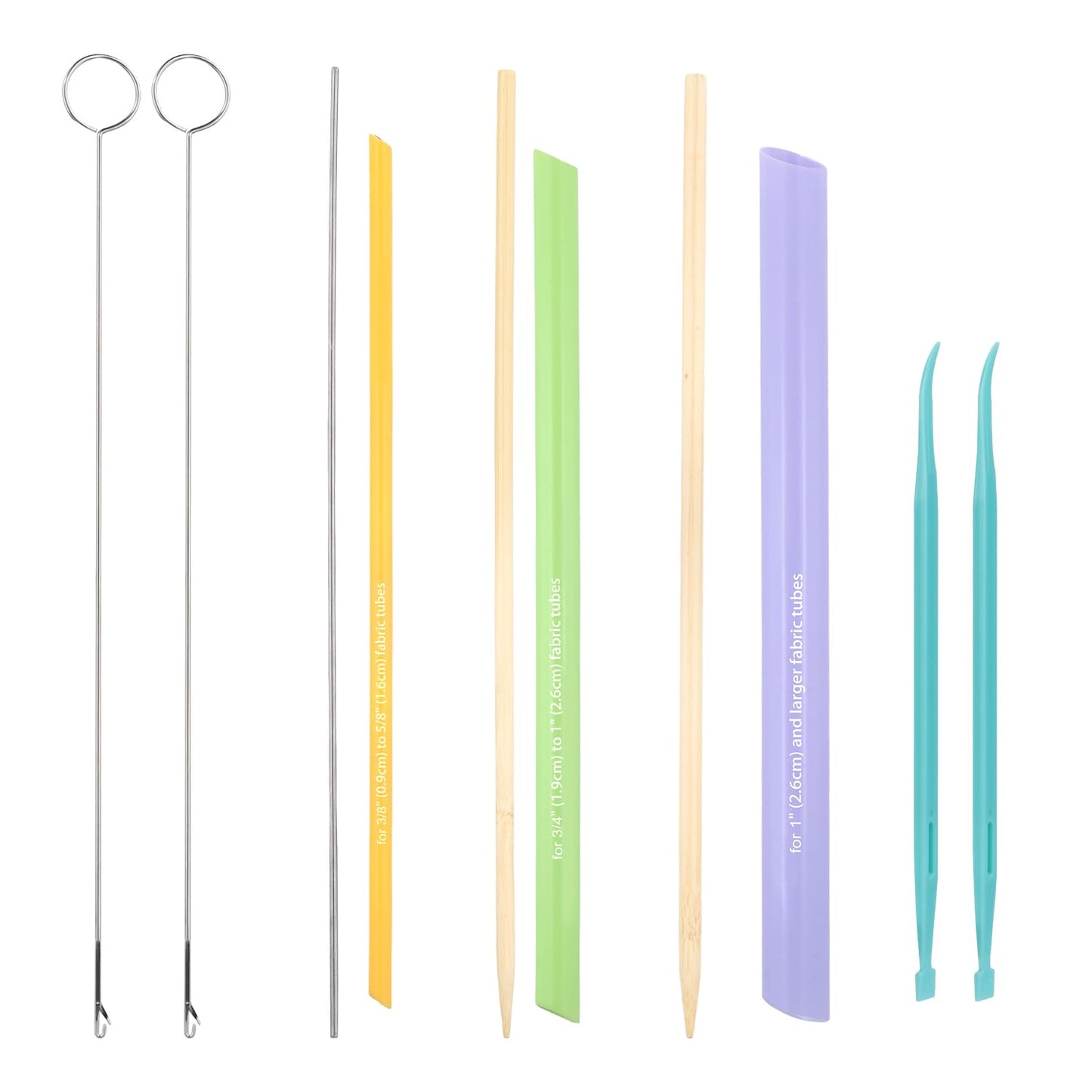 10 Piece Quick Turn Fabric Sewing Tools Set for Loop and Tube Turners and Threaders Perfect for Sewing Threading Crafting and DIY Projects Multifunctional Fabric Turning Tools for Fast and Easy Use