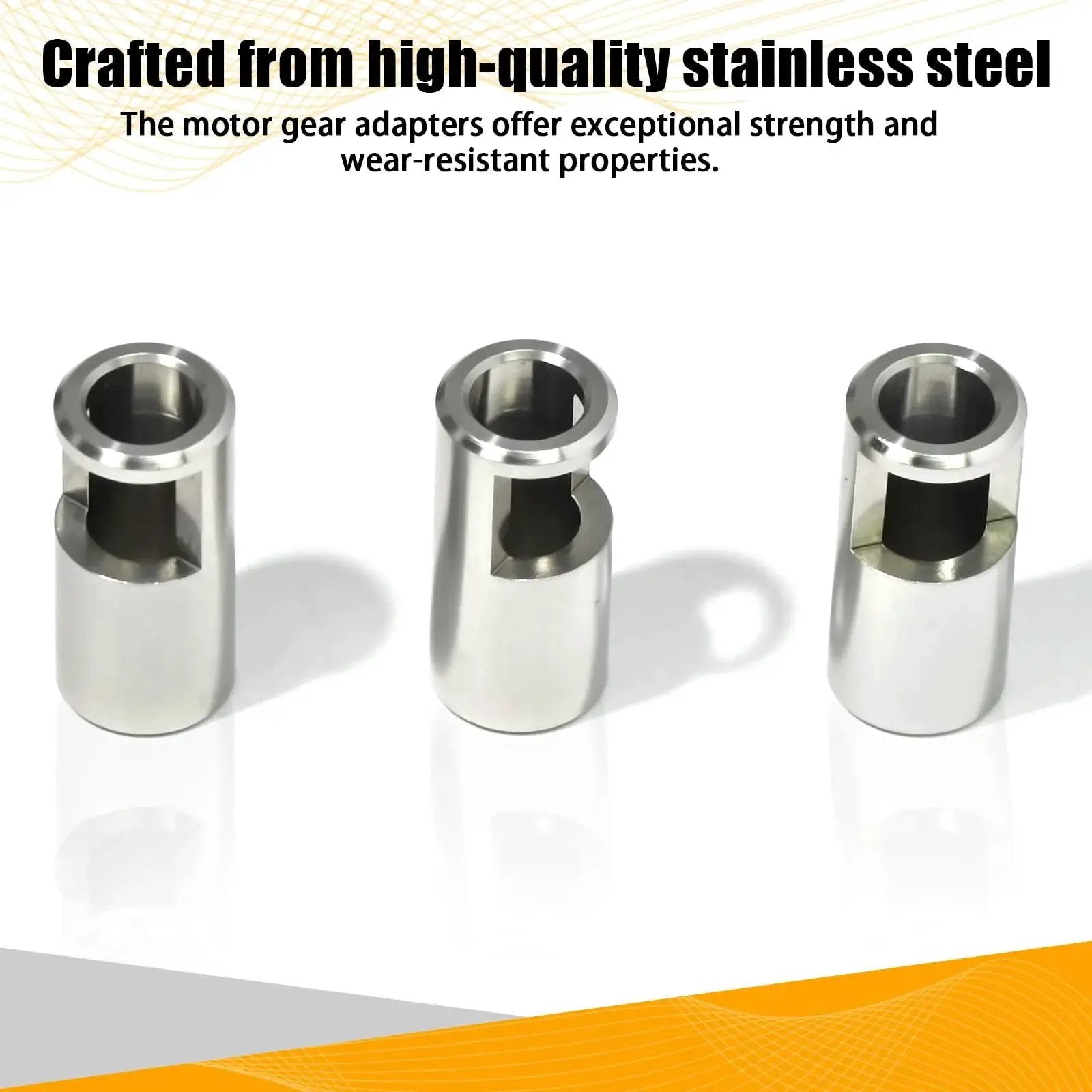 Universal 3Pcs 8mm To 5mm RC Gear Adapter Sleeve Stainless Steel Pinion Reducer Sleeve Driver Shaft for Traxxas Sledge