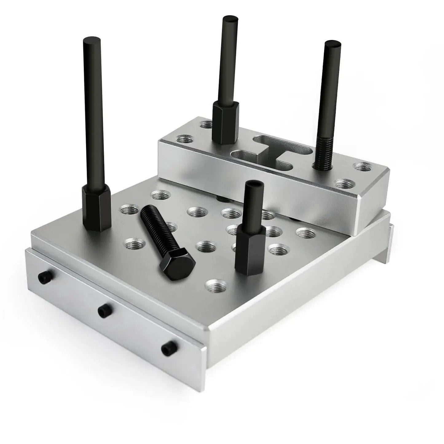 Universal 30 Ton Bearing and Bushing Press Fixture Kit with Aluminum Plate for hydraulic shop press