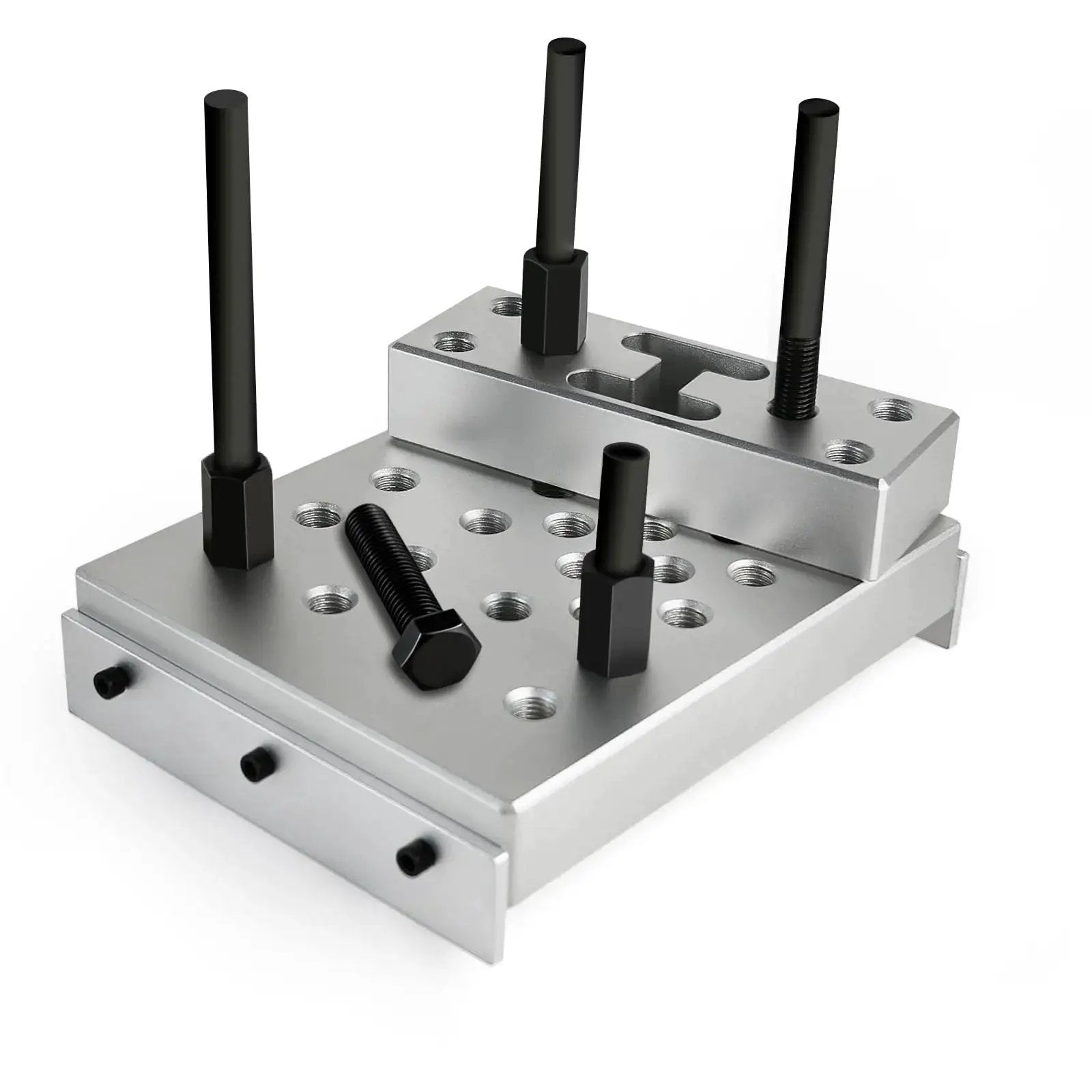 Universal 30 Ton Bearing and Bushing Press Fixture Kit with Aluminum Plate for hydraulic shop press