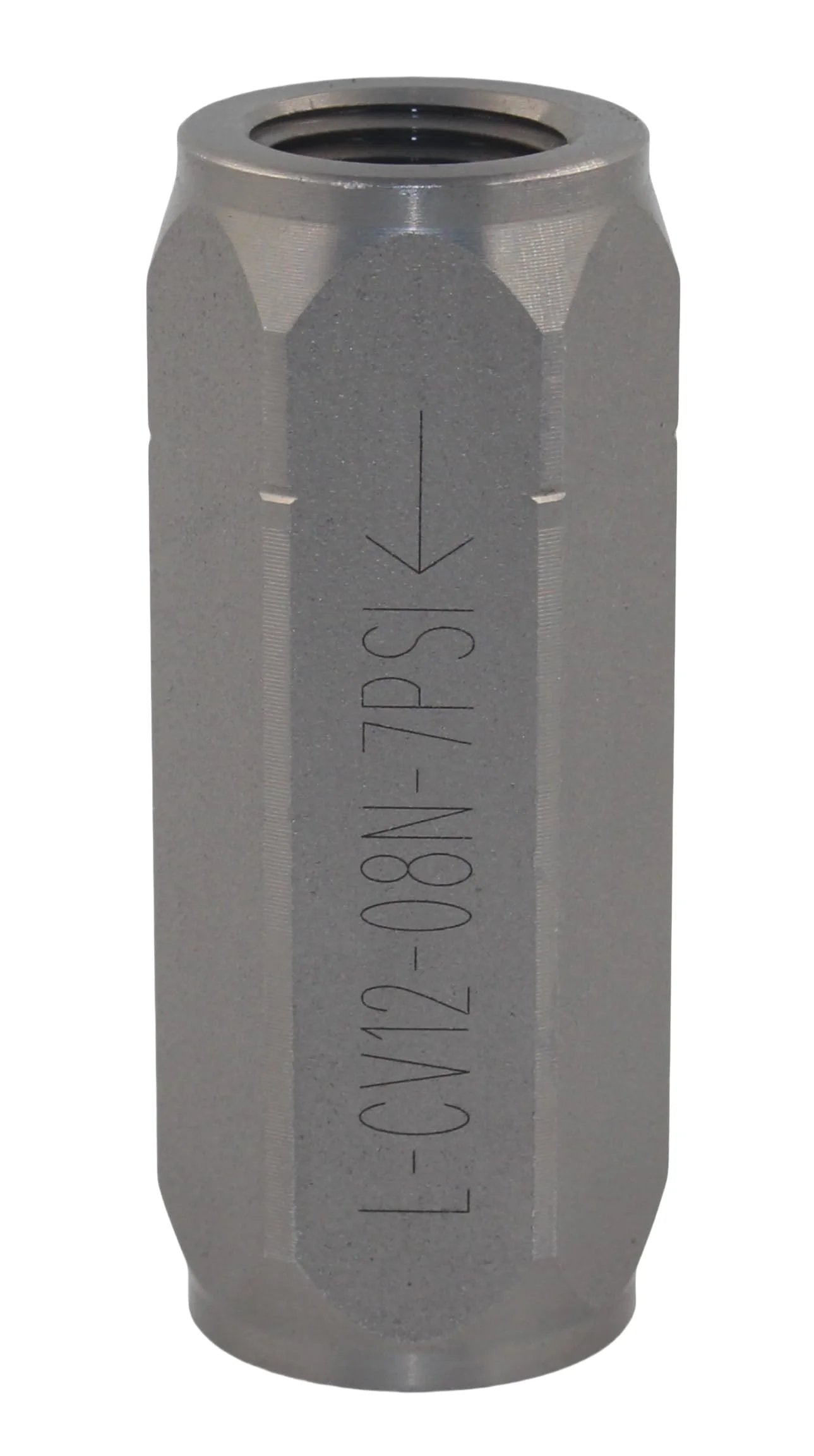 Inline Heavy Duty Hydraulic Check Valve 1/2 NPTF High Pressure Non Return Valve 5000 PSI Single Way Flow 12 GPM Zinc Nickel Plating