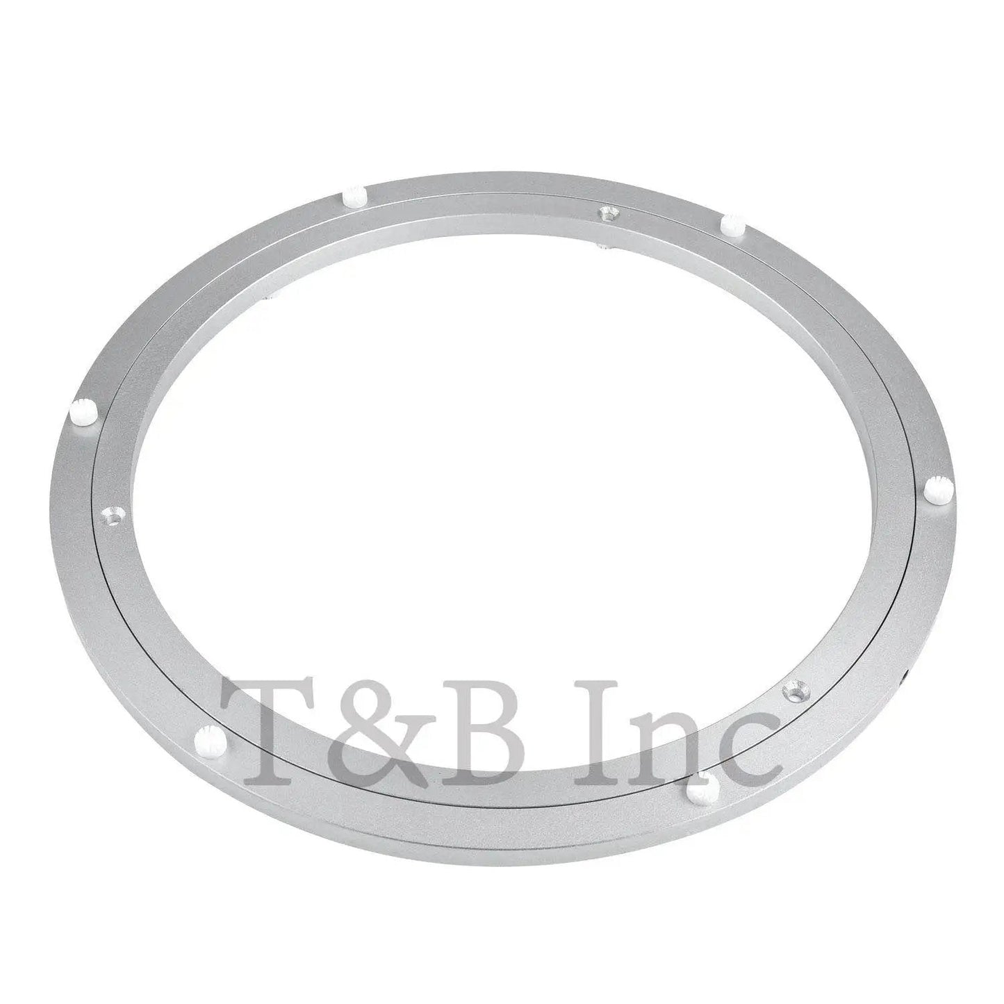 Heavy Duty 12 Inch Lazy Susan Bearing Kit With Metal Turntable Ring 300mm for cabinets and pantry, top view