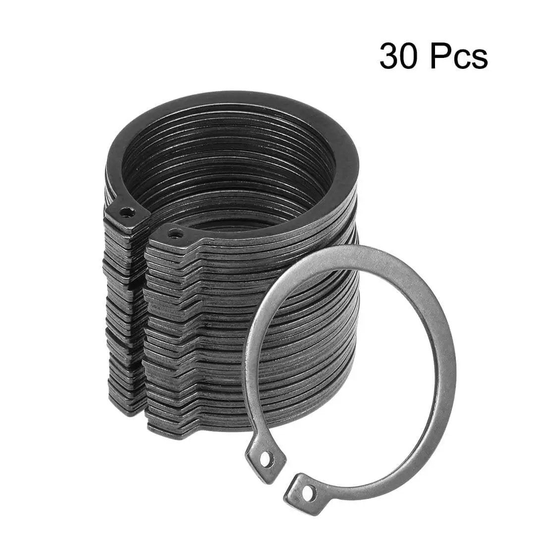 45.5mm External Circlips C Clip Retaining Rings 50Mn Steel Shaft Snap Rings Set Of 30 Pcs for machinery, automotive, DIY