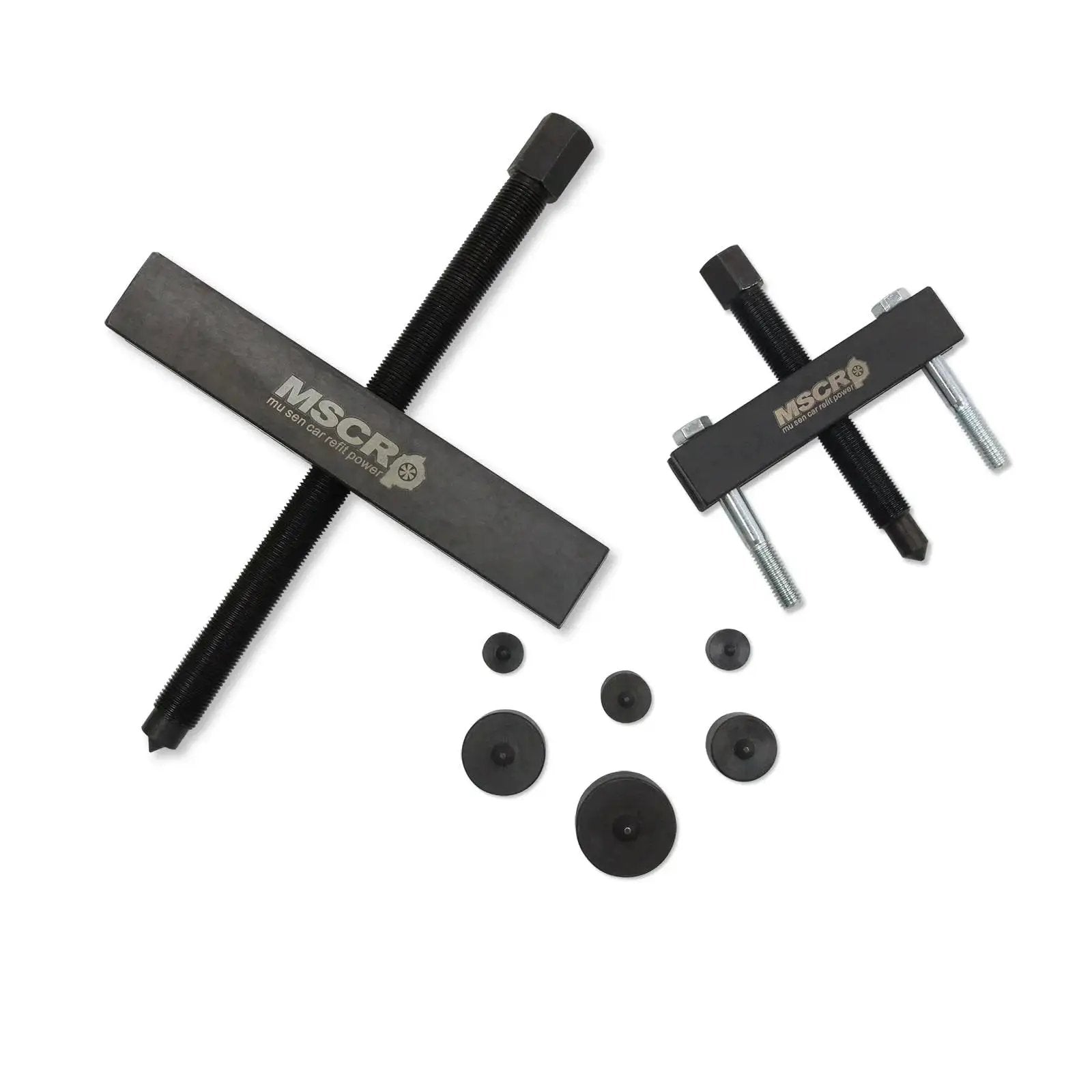 Large Gear And Pulley Puller Set With 522 And 7393 Pullers Five And A Half Inch Forcing Screw And 8056 Shaft Protectors components