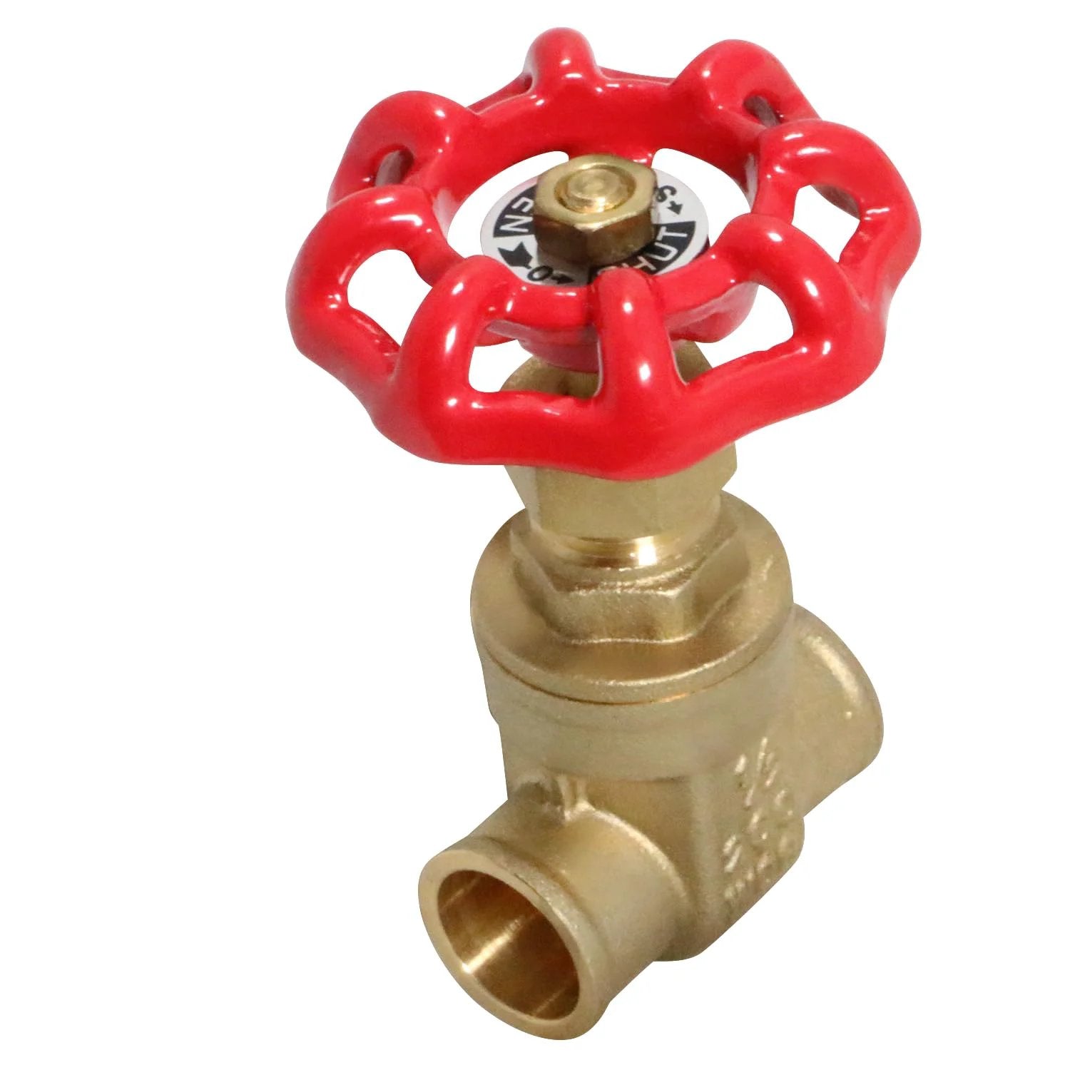Half Inch Sweat Gate Valve For Water Oil And Gas WOG Rated Heavy Duty Durable Body Easy Sweat Connection 1 Piece