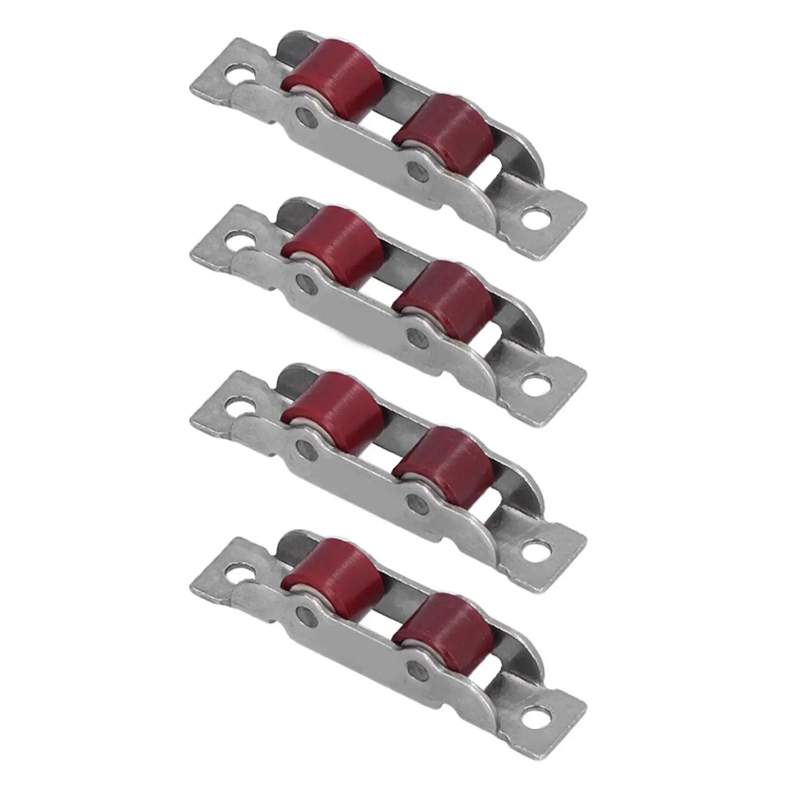 Double Wheel Window Pulley Kit With Screws For 14mm Slot Width Sliding Windows And Doors Heavy Duty Stainless Steel Rollers Set Of 4