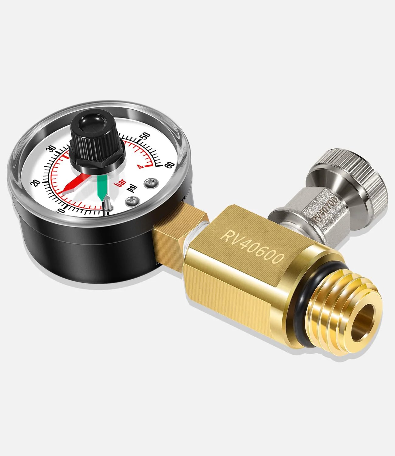 High Flow Manual Relief Valve For Pool And Spa Filters With Pressure Gauge DearChan Brass Assembly 98209800 RV40600 Replacement