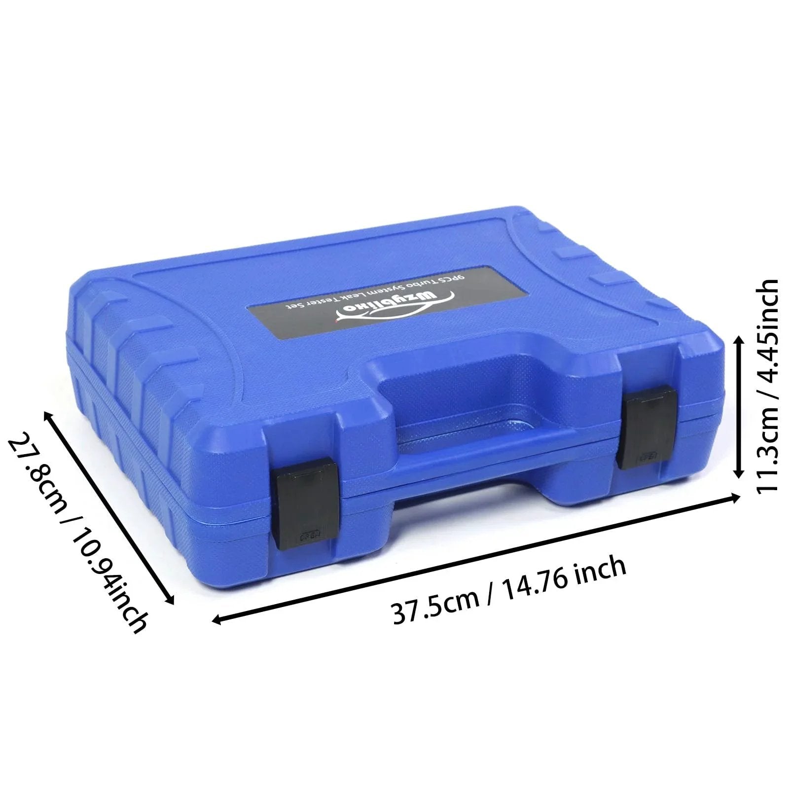 Carrying case for Turbo Boost Leak Tester Kit For Cars And Light Trucks, 9-Piece Set With Stepped Adapters from 1-3/8 to 3-1/2 inches
