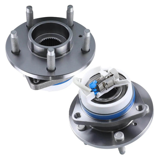 2 Pack Front Wheel Hub Bearing Assembly 513121 5-Lug Compatible with Buick Allure 2005-2010, Cadillac DTS, Chevy Impala